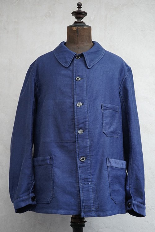 1940's blue moleskin work jacket身幅約52