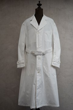 1930's-1940's white cotton work coat dead stock