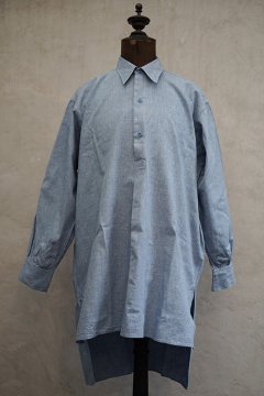 1930's-1940's light blue cotton shirt dead stock