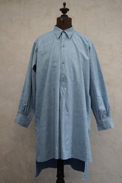 1930's-1940's indigo cotton shirt dead stock