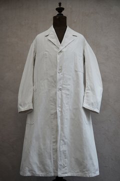 1940's-1950's white cotton twill work coat