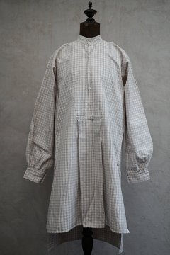 early 20th c. checked cotton shirt