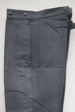 1940's gray striped pique work trousers dead stock