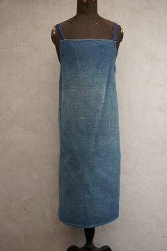 ~1930's indigo linen apron 