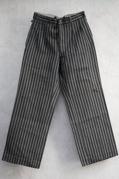 1930's-1940's striped cotton work trousers dead stock