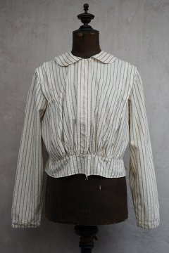 early 20th c. striped cotton blouse