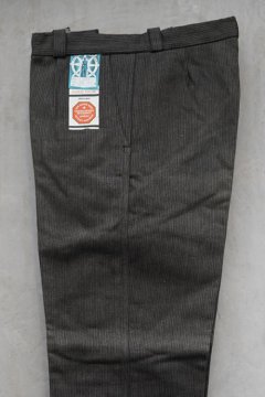 mid 20th c. brown pique work trousers dead stock