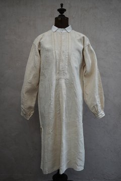 early 20th c. linen × hemp shirt