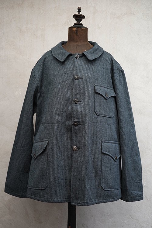 1940's-1950's blue gray salt&pepper pique hunting jacket dead