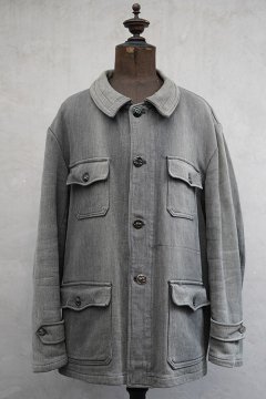 mid 20th c. gray pique hunting jacket