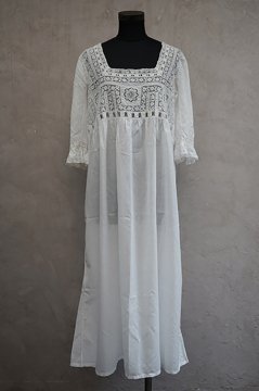 early 20th c. white long dress 