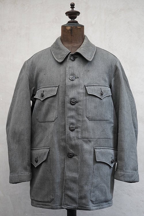 mid 20th c. gray pique hunting jacket 