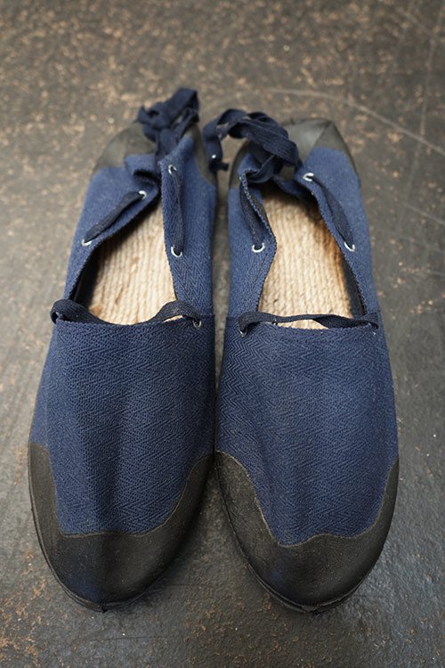 mid 20th c. French military espadrilles dead stock - フレンチ