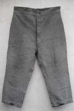 1930's-1940's gray striped work trousers 