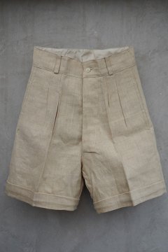 cir. 1930's linen shorts dead stock