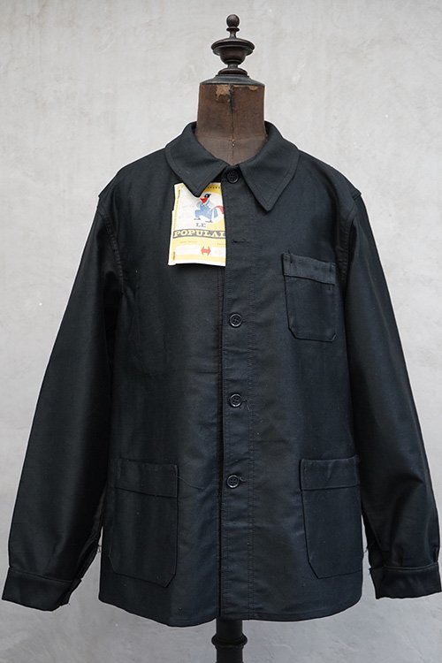ジャケット/アウター カバーオール 1940's black moleskin work jacket 