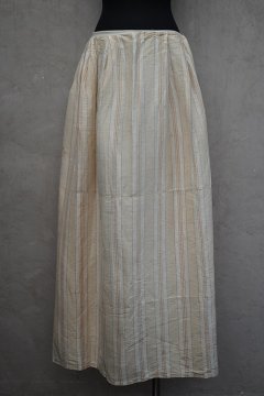late 19th c. striped silk skirt