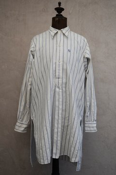 1930's blue striped cotton shirt