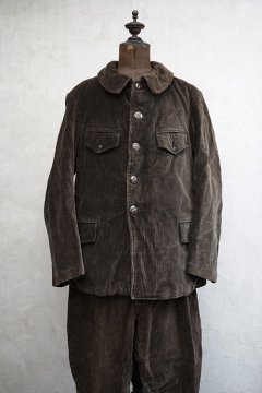 1940's dark brown corduroy jacket and jodhpurs set