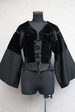 early 20th c. black silk velvet jacket