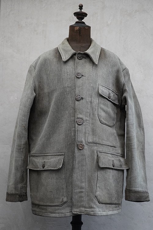 50s French hunting jacket ごま塩ピケハンティング