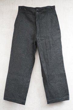 1930's-1940's dark gray wool work trousers