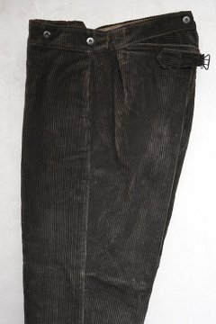 ~1940's dark brown corduroy work trousers dead stock 