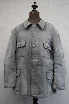 mid 20th c. gray pique hunting jacket