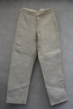 1910's French military linen work trousers