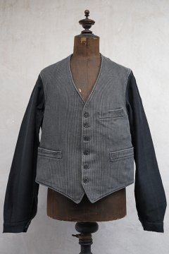 1930's-1940's gray pique gilet / jacket 