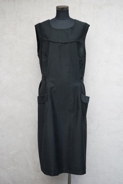 cir.1940's black work dress N/SL