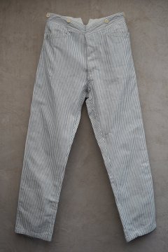 early 20th c. striped white cotton trousers