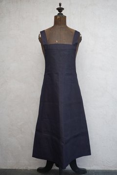 cir.1930's indigo linen apron