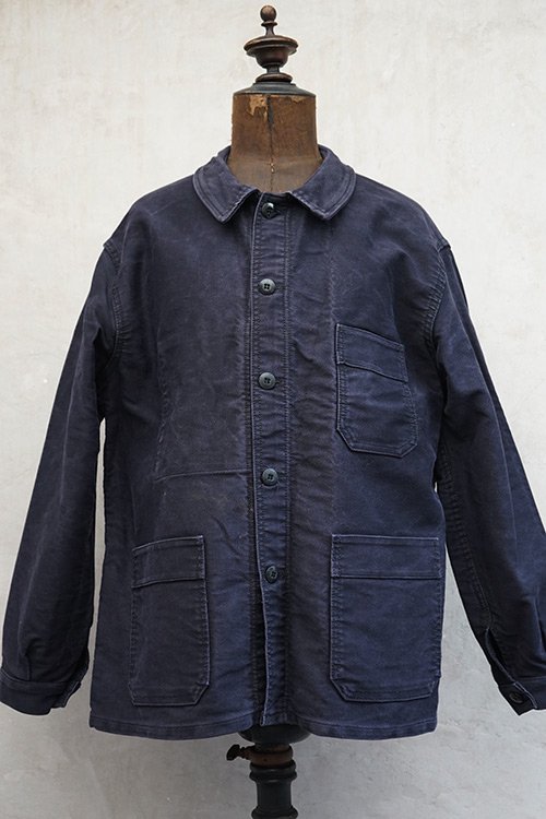 mid 20th c. blue moleskin work jacketの+ciocolaterie-millesime.ro