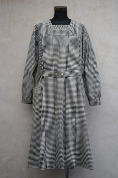 ~1930's checked cotton work dress