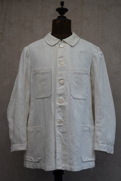 ~1930's white cotton work jacket