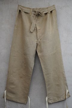 ~1940's French military ecru linen overpants dead stock