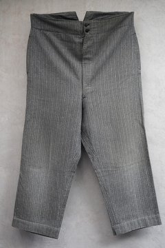 cir.1940's cotton salt&pepper work trousers