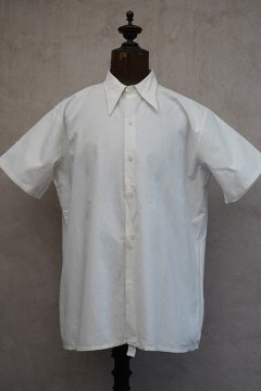 ~1940's linen  cotton S/SL shirt 