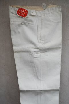 cir.1960's white cotton painter work trousers NOS