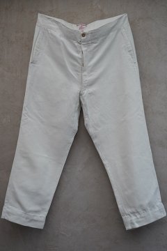 early 20th c. white cotton trousers 
