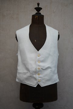 early 20th c. linen gilet 