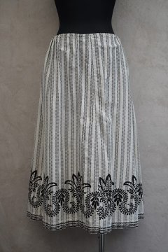 1910's-1930's printed skirt 
