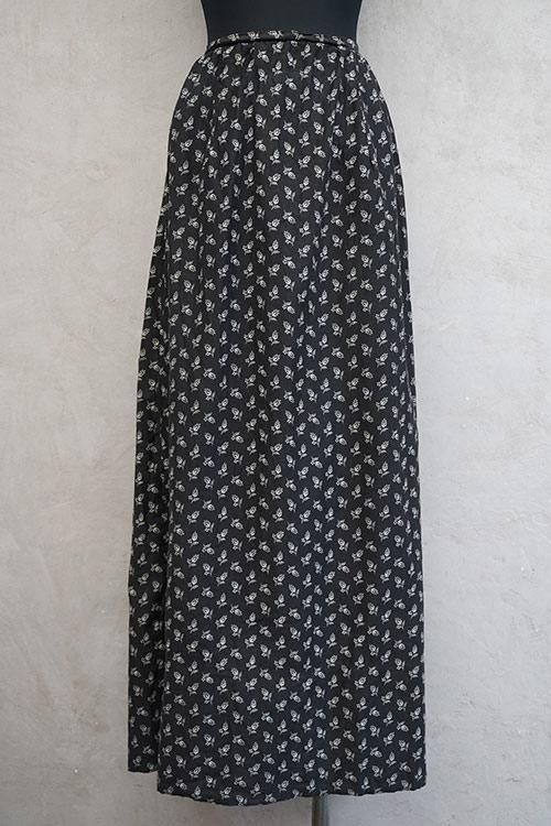 USA VINTAGE VELOUR SWITCHED WAIST COIN DESIGN LONG SKIRT/アメリカ