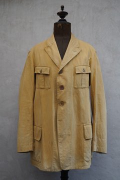 cir.1930's-1940's beige cotton 4 pocket jacket