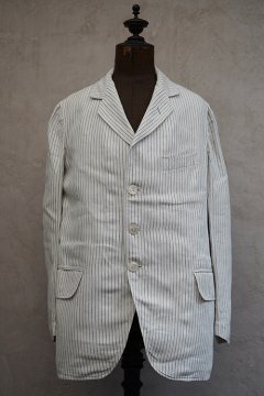~1930's striped white linen jacket