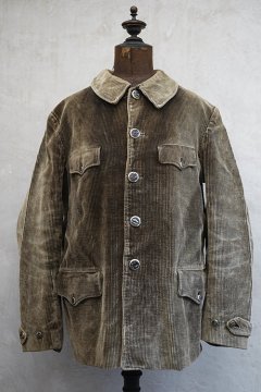 1940's brown corduroy hunting jacket 