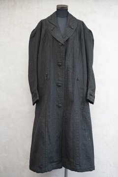 ~1900's black striped wool coat