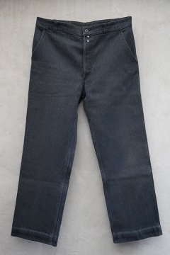 mid 20th c. gray pique work trousers