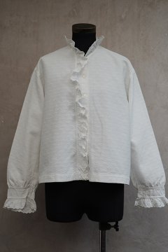 ~early 20th c. white patterned blouse